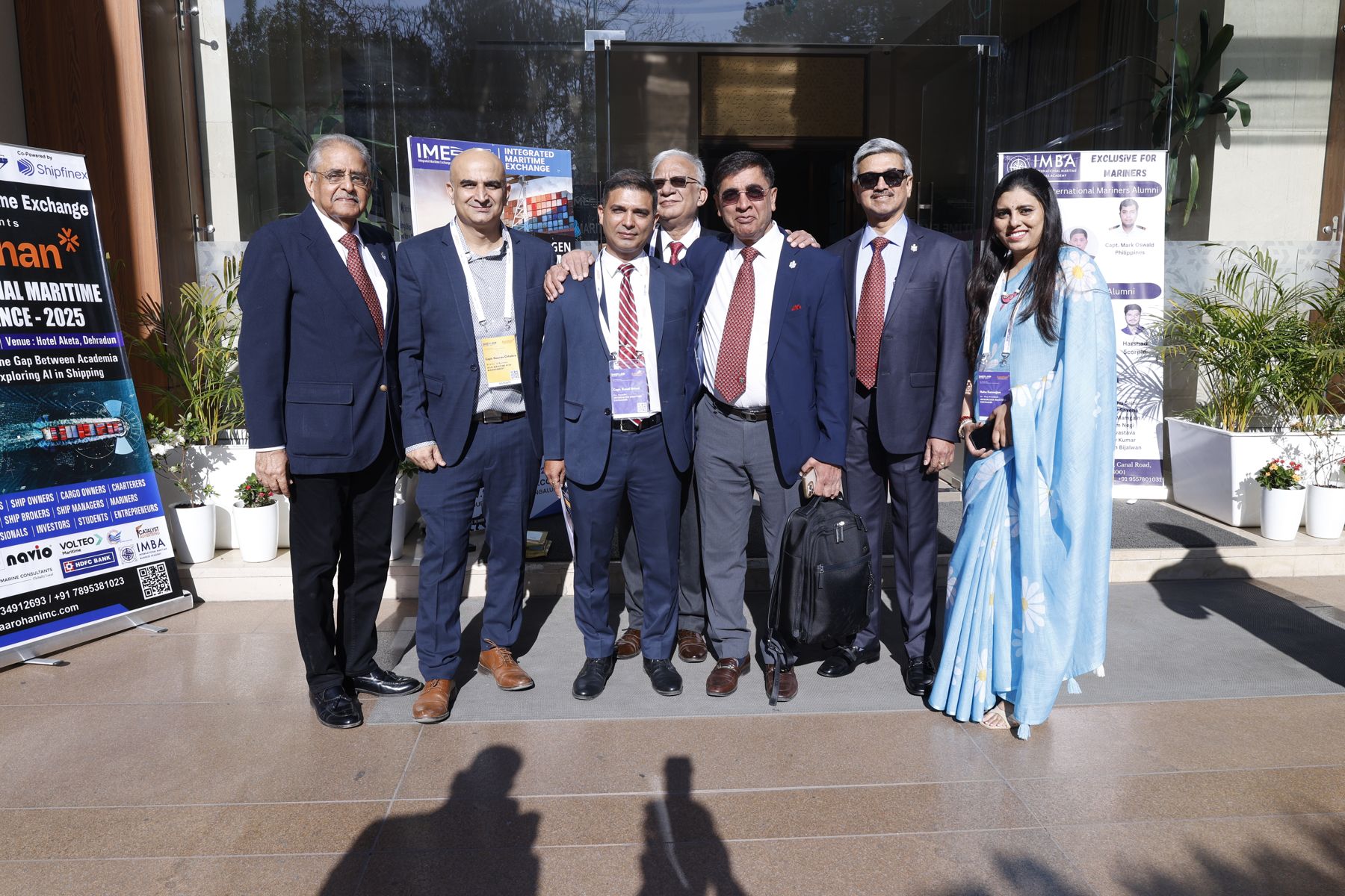 Guests and organisers gathered at the venue entrance