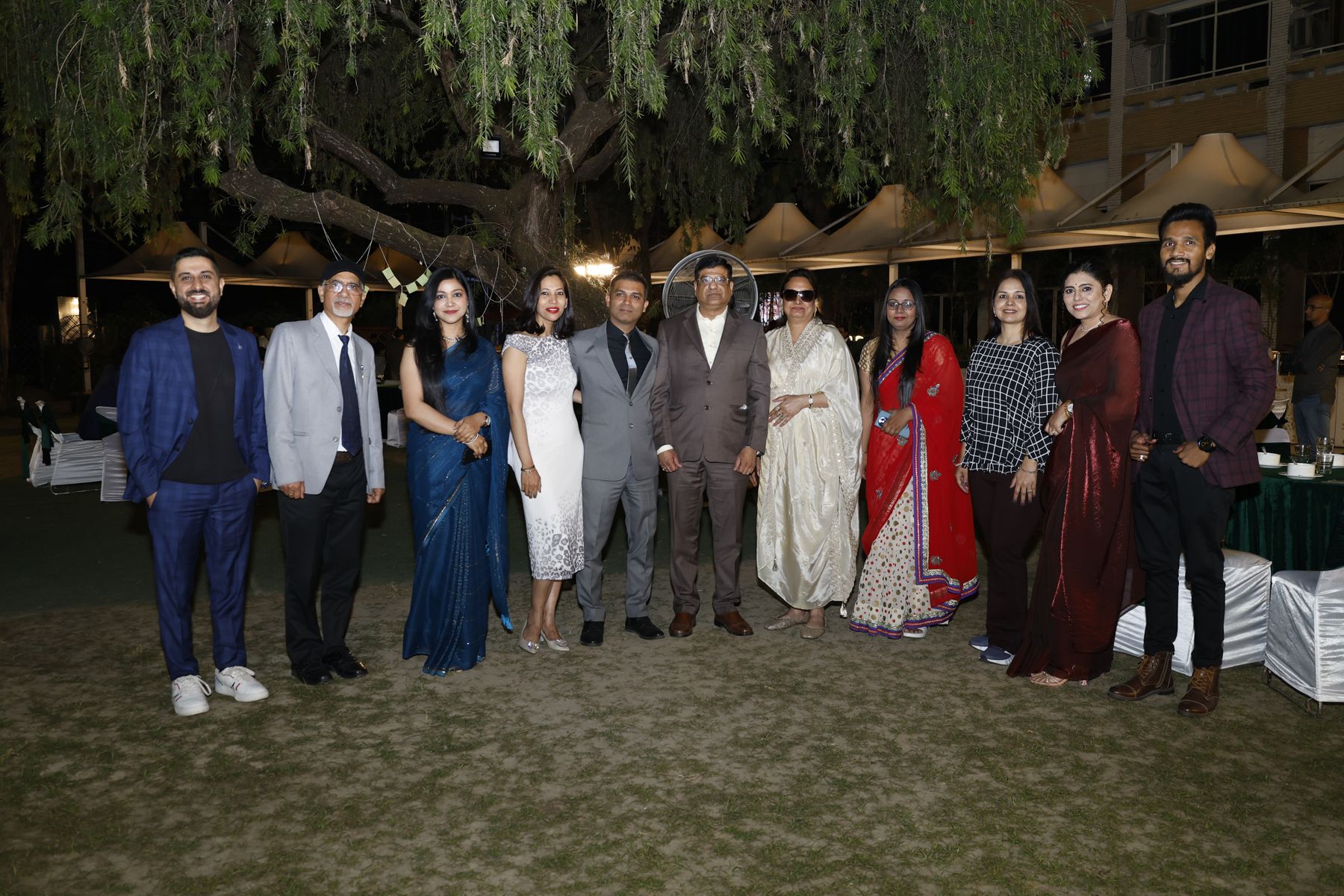 Guests and team members together at the evening networking event